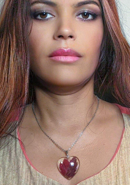 Autumn's Allure: Fall foilage leaf handmade pendant chain necklace - Nature's Lure