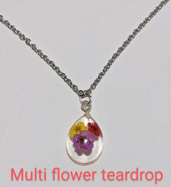 Pure Simplicity: Minimal golden or silver colored chain handmade pendant necklace - Nature's Lure