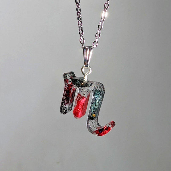 Zodiac Necklace: Handmade petal pendant stainless steel chain necklace - Nature's Lure