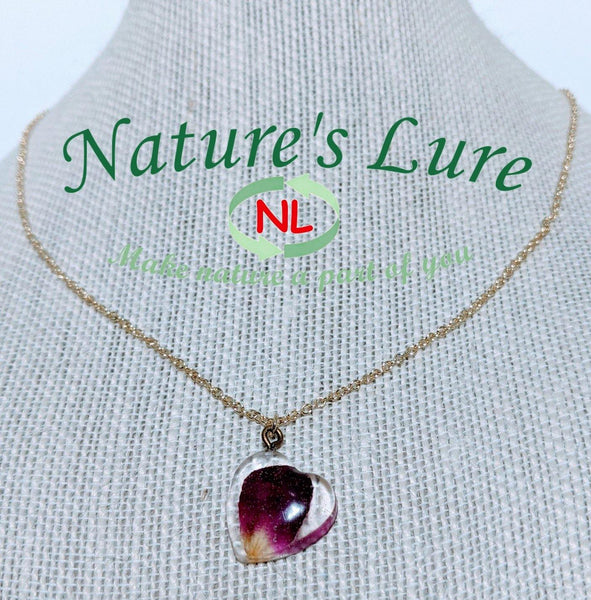 Pure Simplicity: Minimal golden or silver colored chain handmade pendant necklace - Nature's Lure