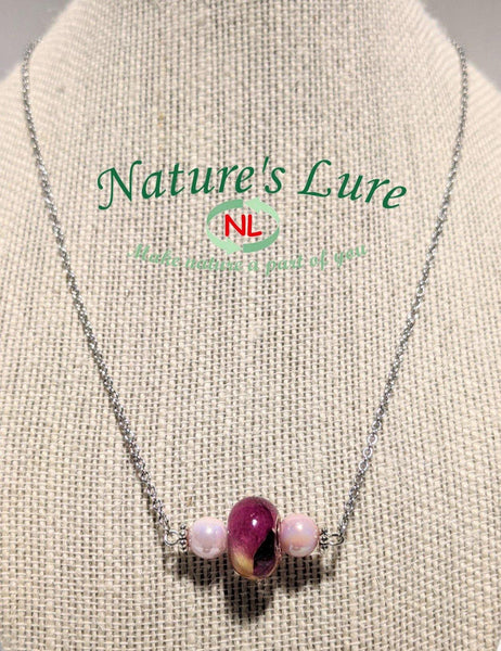 Simple Line: Horizontal pendant minimal chain necklace - Nature's Lure