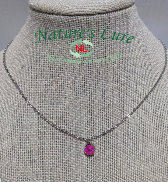 Petite Elegance II: Tiny flower pendant chain necklace - Nature's Lure
